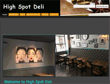 Tablet Screenshot of highspotdeli.com